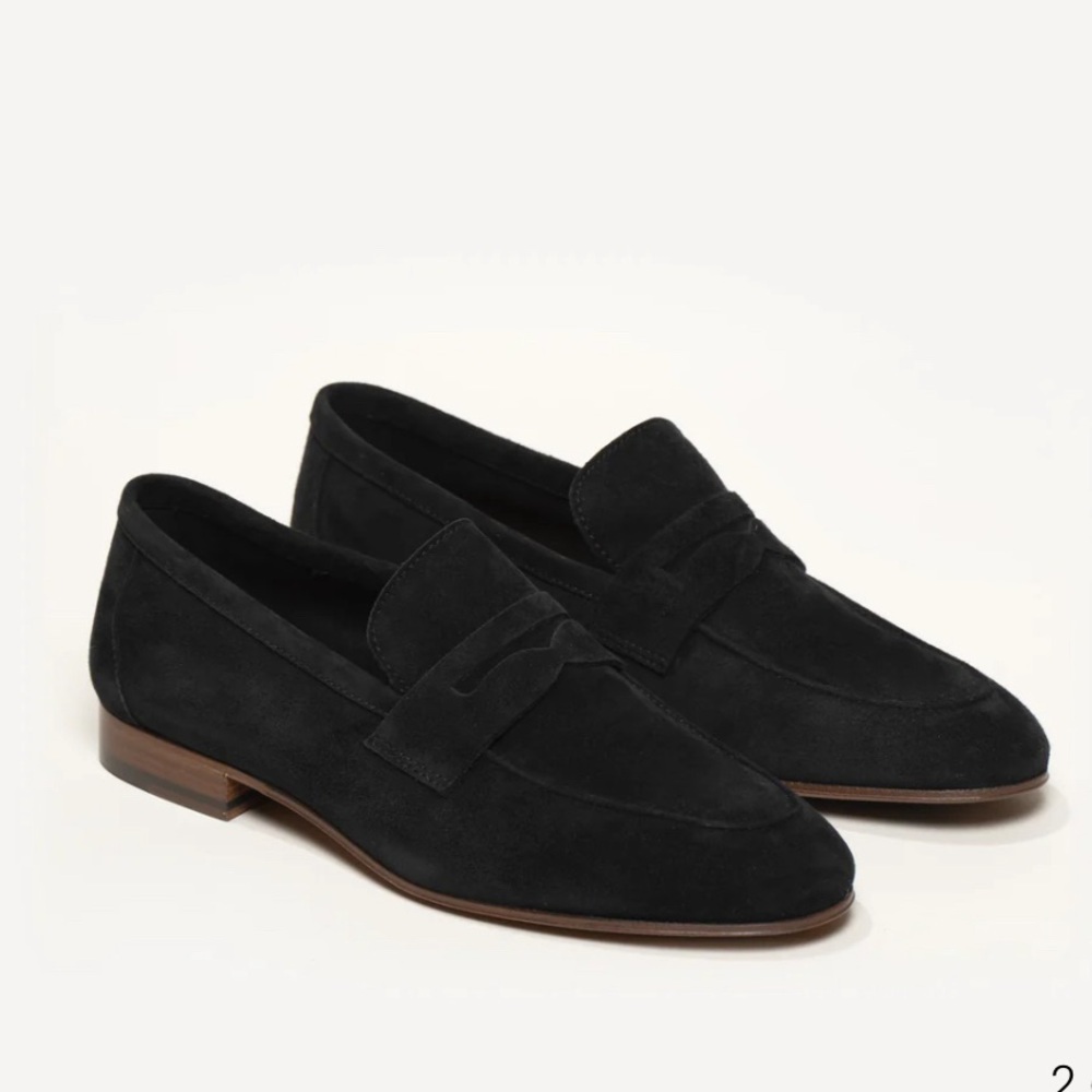 M.Gemi Black Suede Italian-Style Loafer